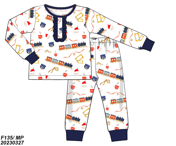 Girls Train Knit Lounge Set