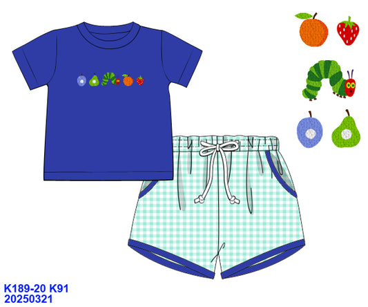 Boys Still Hungry French Knot Knit Short Set