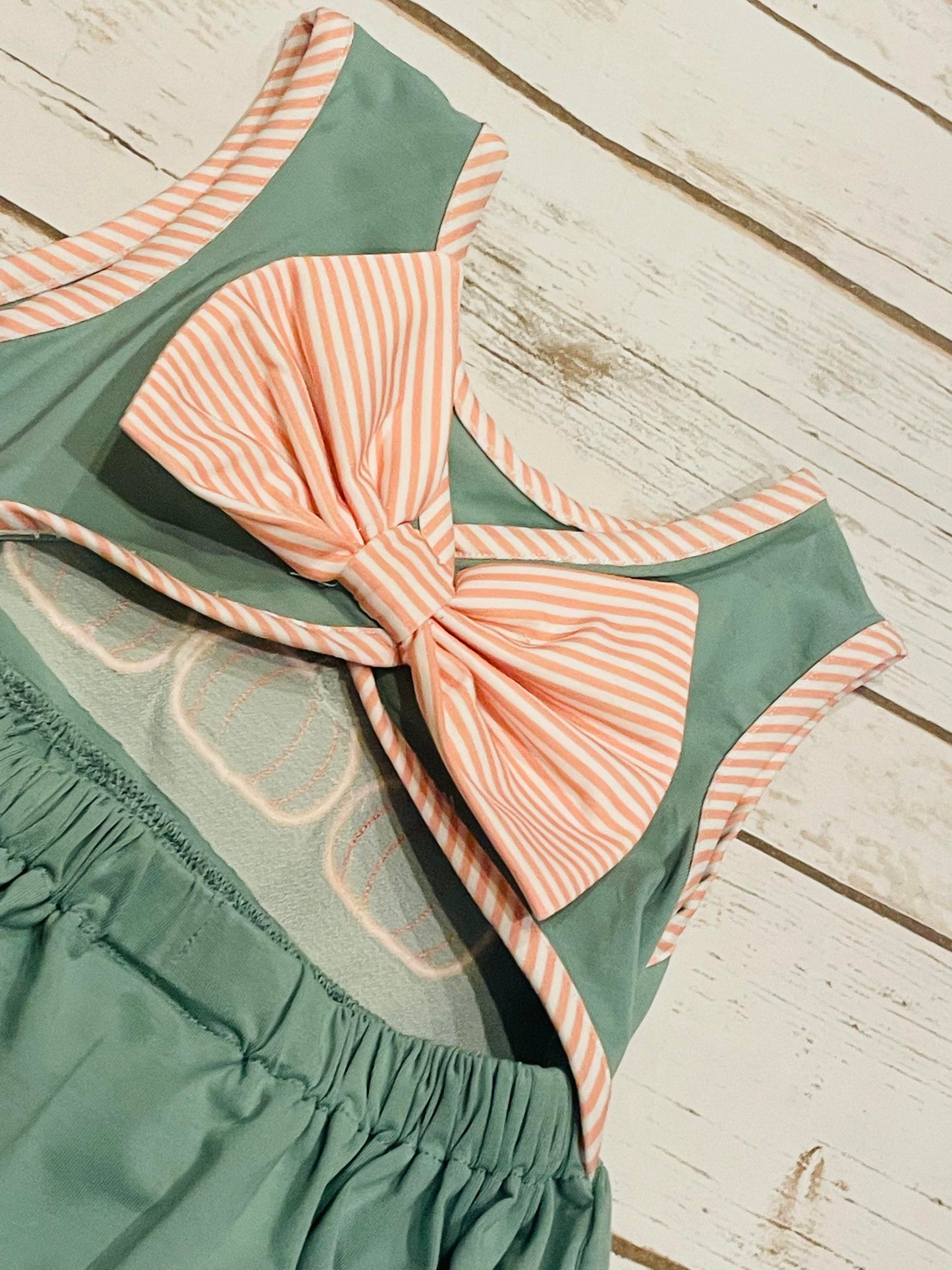 Girls Pumpkin Trio Knit Dress