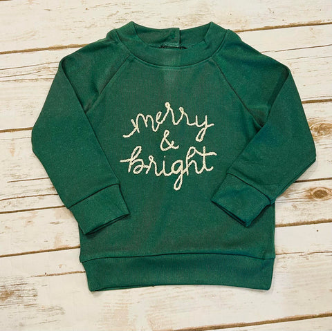 KID'S Merry & Bright GREEN Sweater