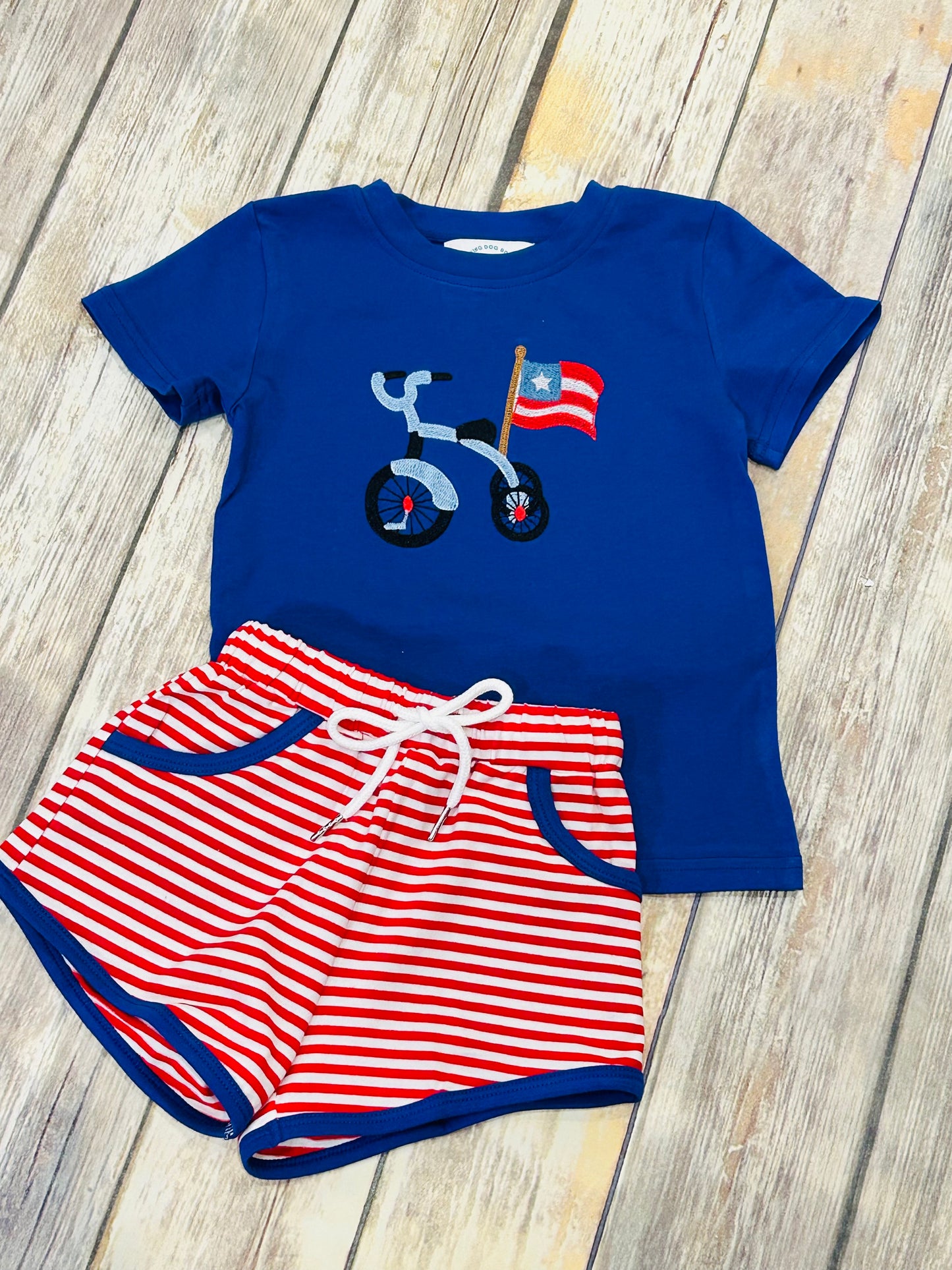 Boys American Ride Stitch Short Set
