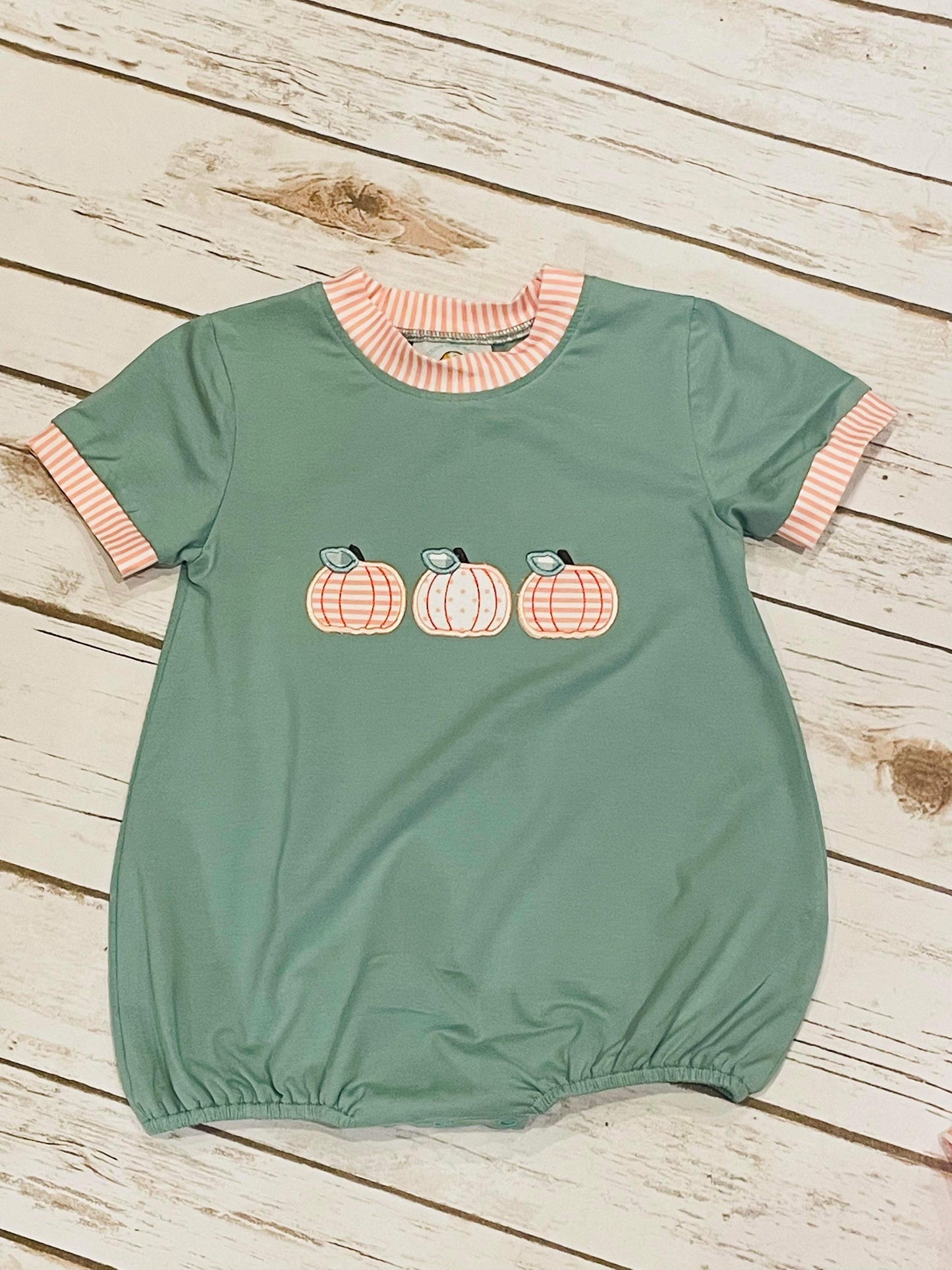 Boys Pumpkin Trio Knit Bubble