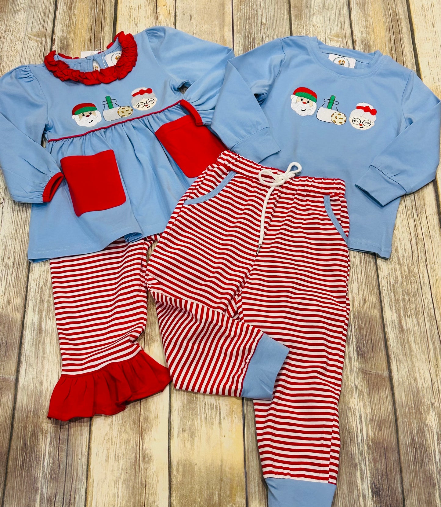 Boys Milk and Cookies Stitch Pant Set