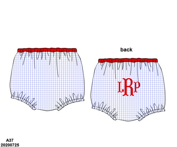 Boys window pane diaper swim cover-no monogram option