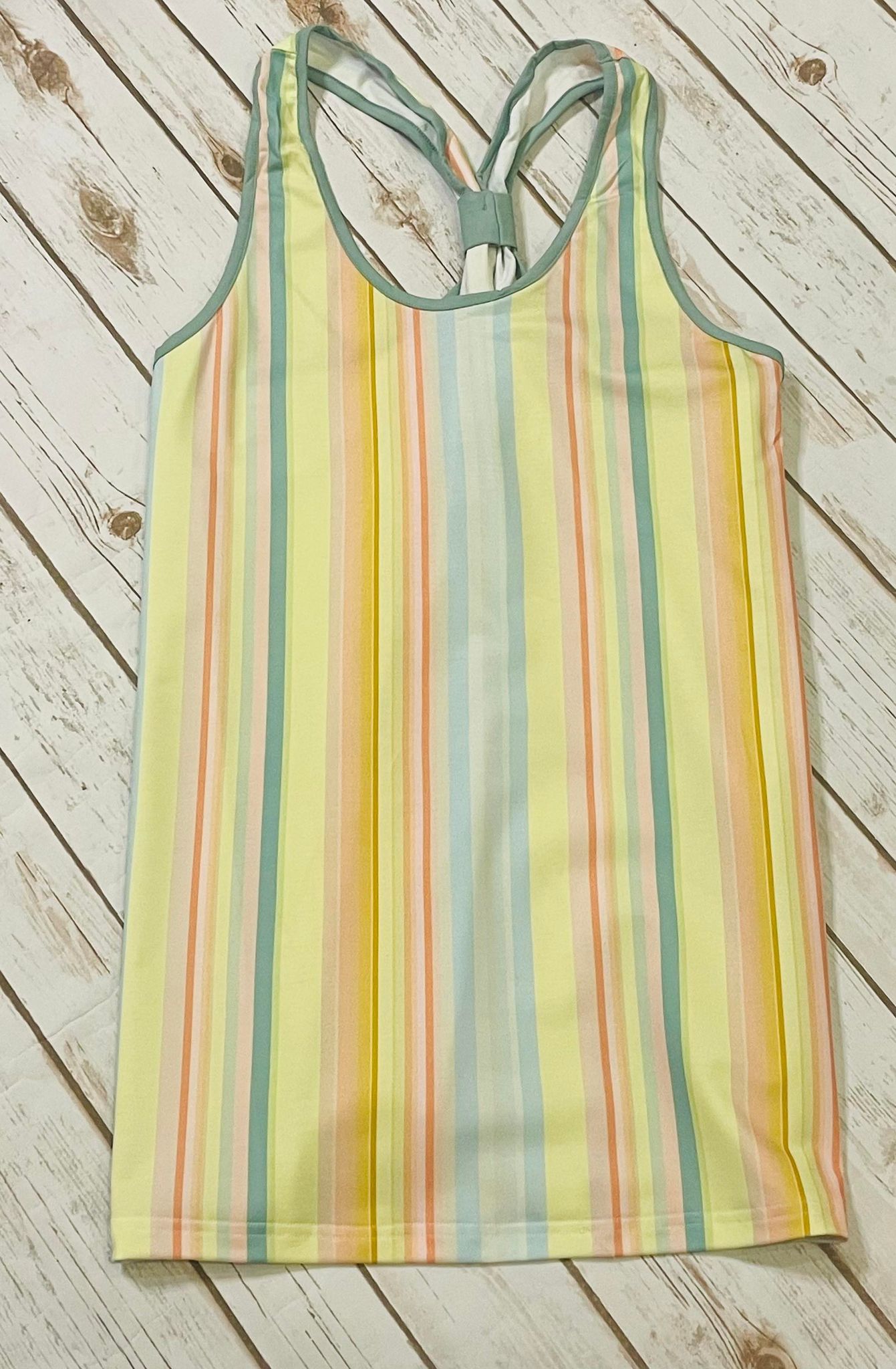 Ladies Striped Swim Knit Coverup