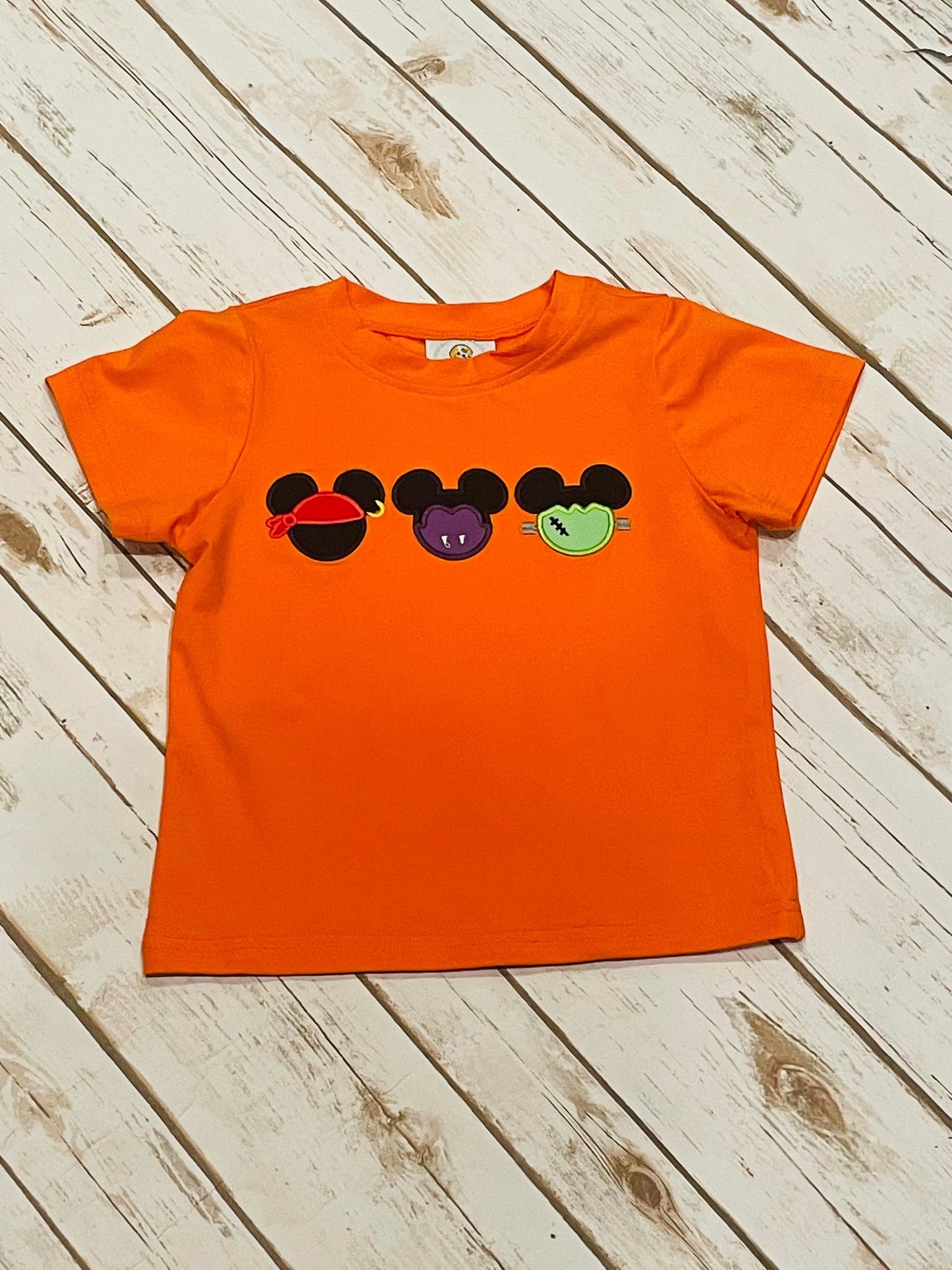 Boys Spooky Applique Shirt