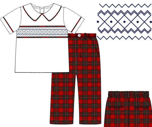 Boys Plaid Pants Only