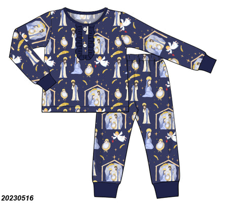 Girl's Nativity 2pc Lounge Set