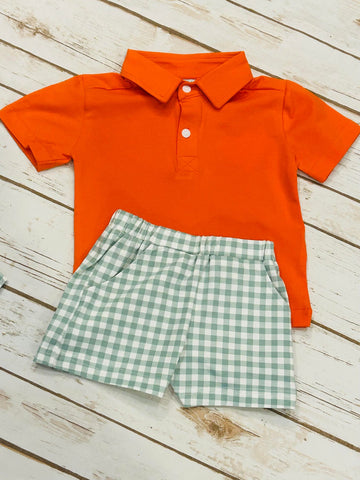 Boy's Polo Knit Short Set