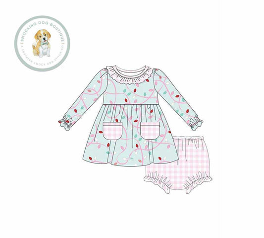 Girls Festive Lights DIAPER SET