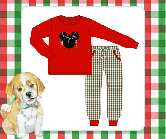 Boys Merry Mouse Knit Jogger Set
