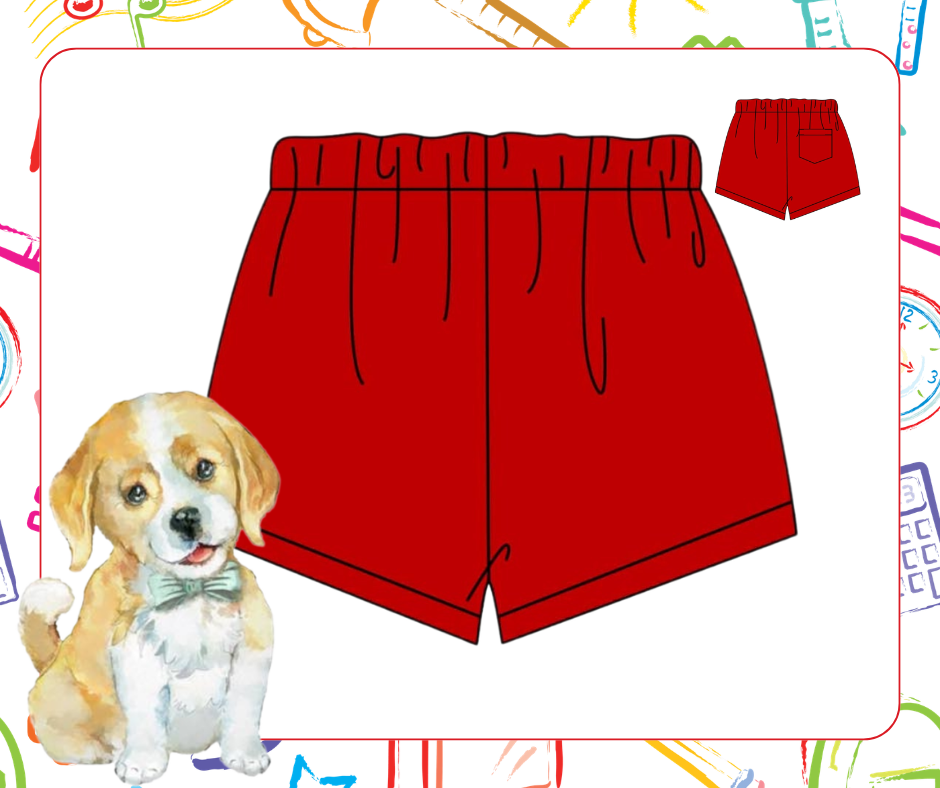 Boys Red Shorts