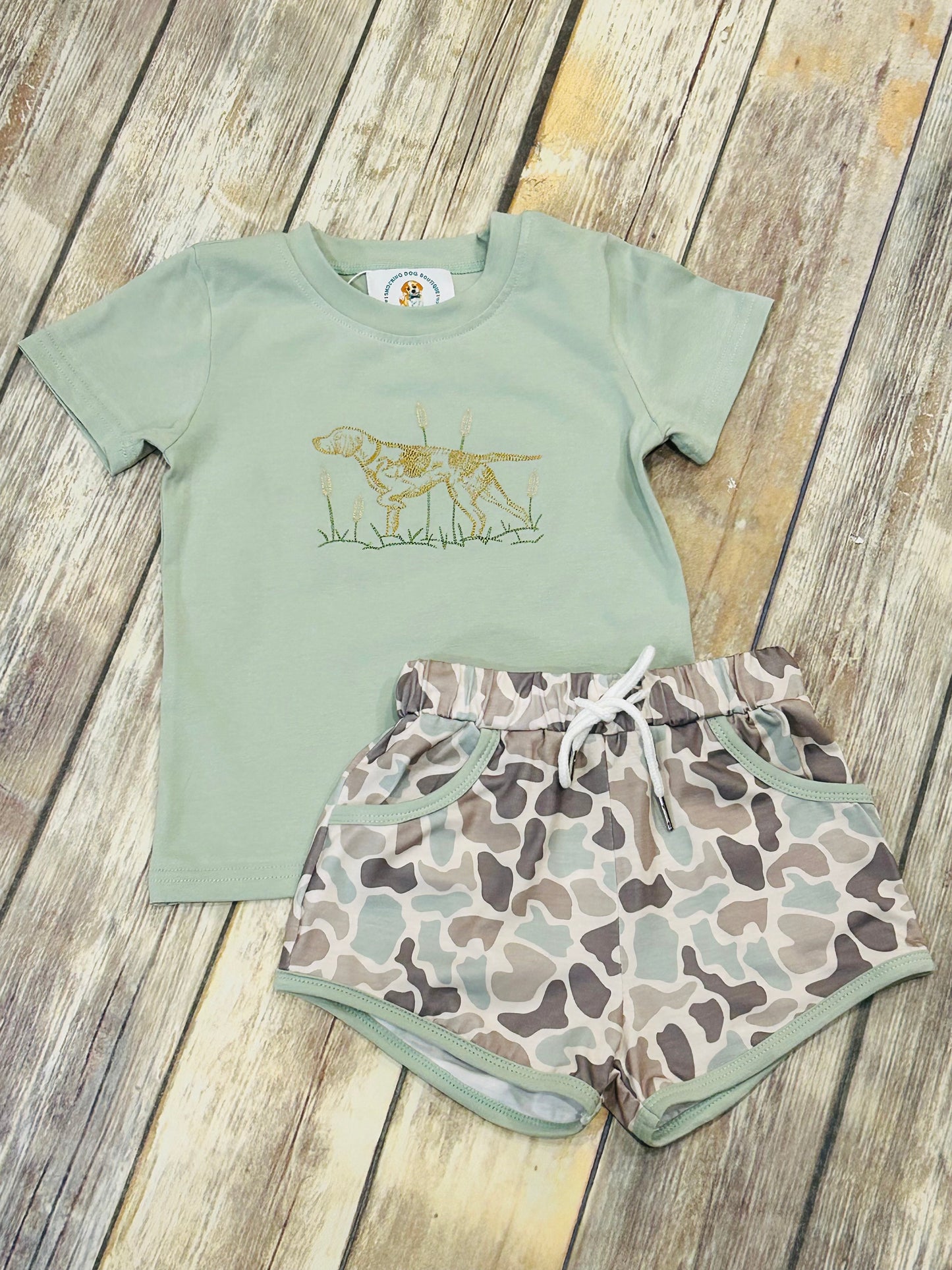 Boys Hunting Buddy Stitch Short Set-OG*