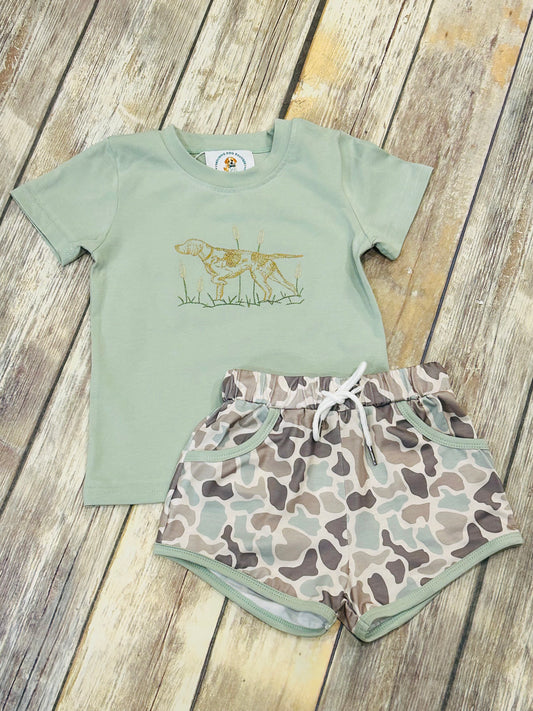 Boys Hunting Buddy Stitch Short Set-OG*
