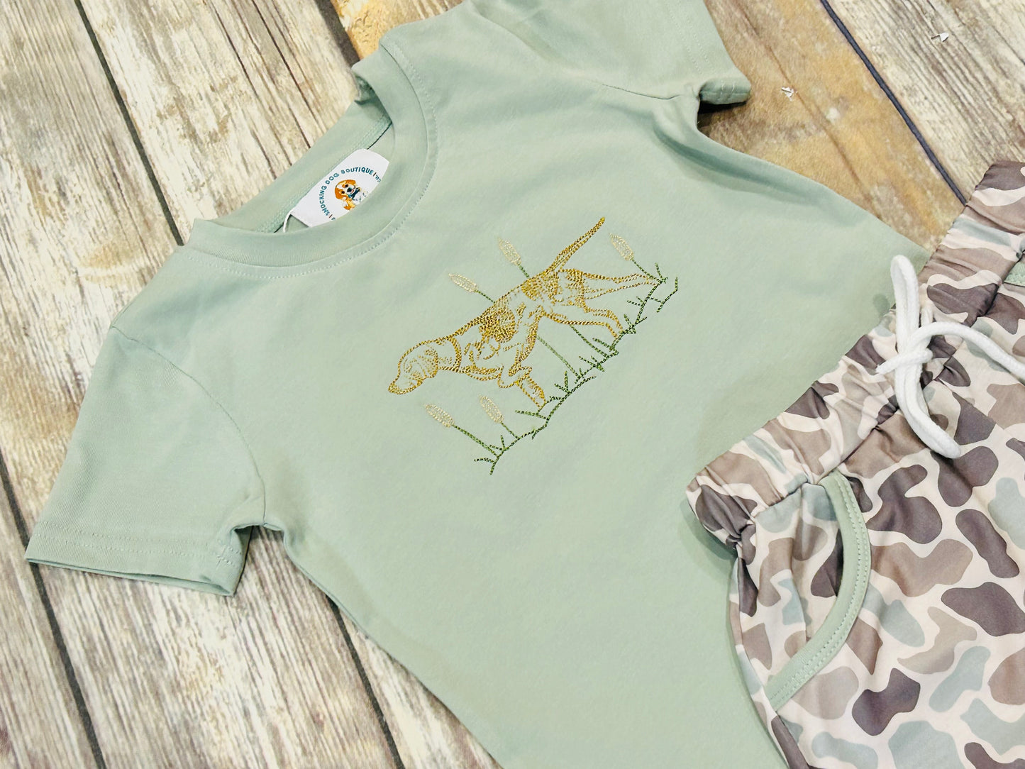Boys Hunting Buddy Stitch Short Set-OG*