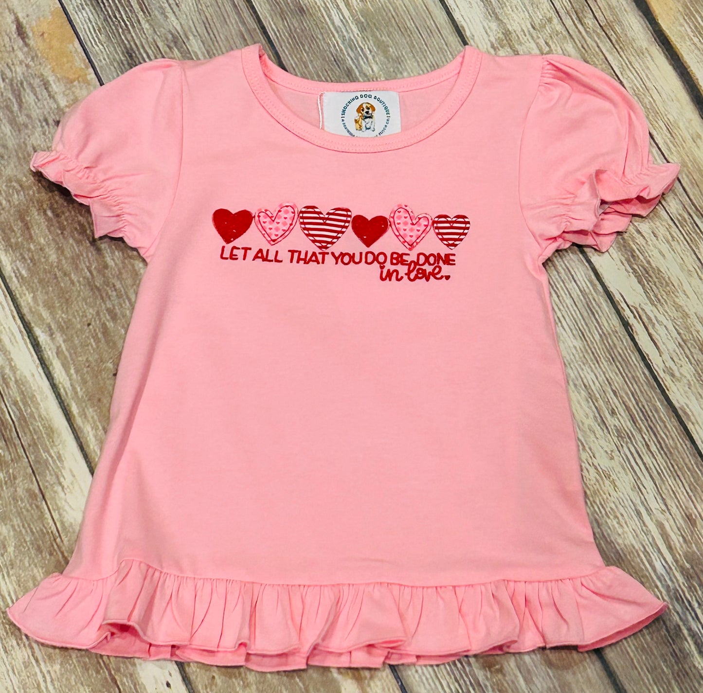 Girls Pink 💞In Love Shirt