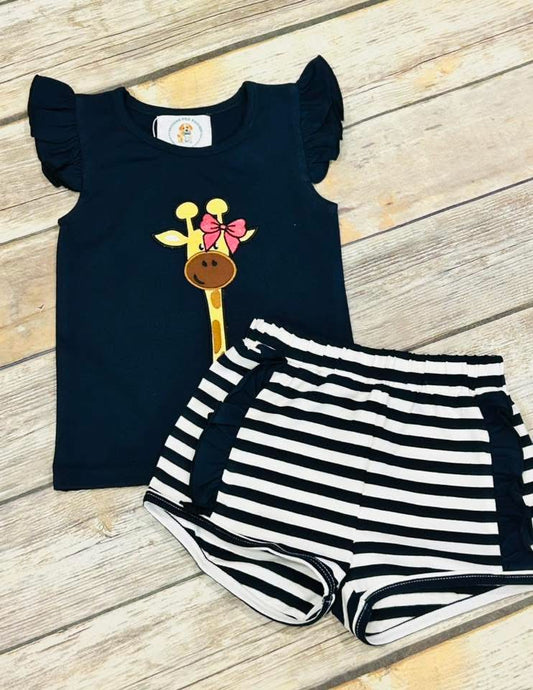 GIRLS Giraffe Short Set
