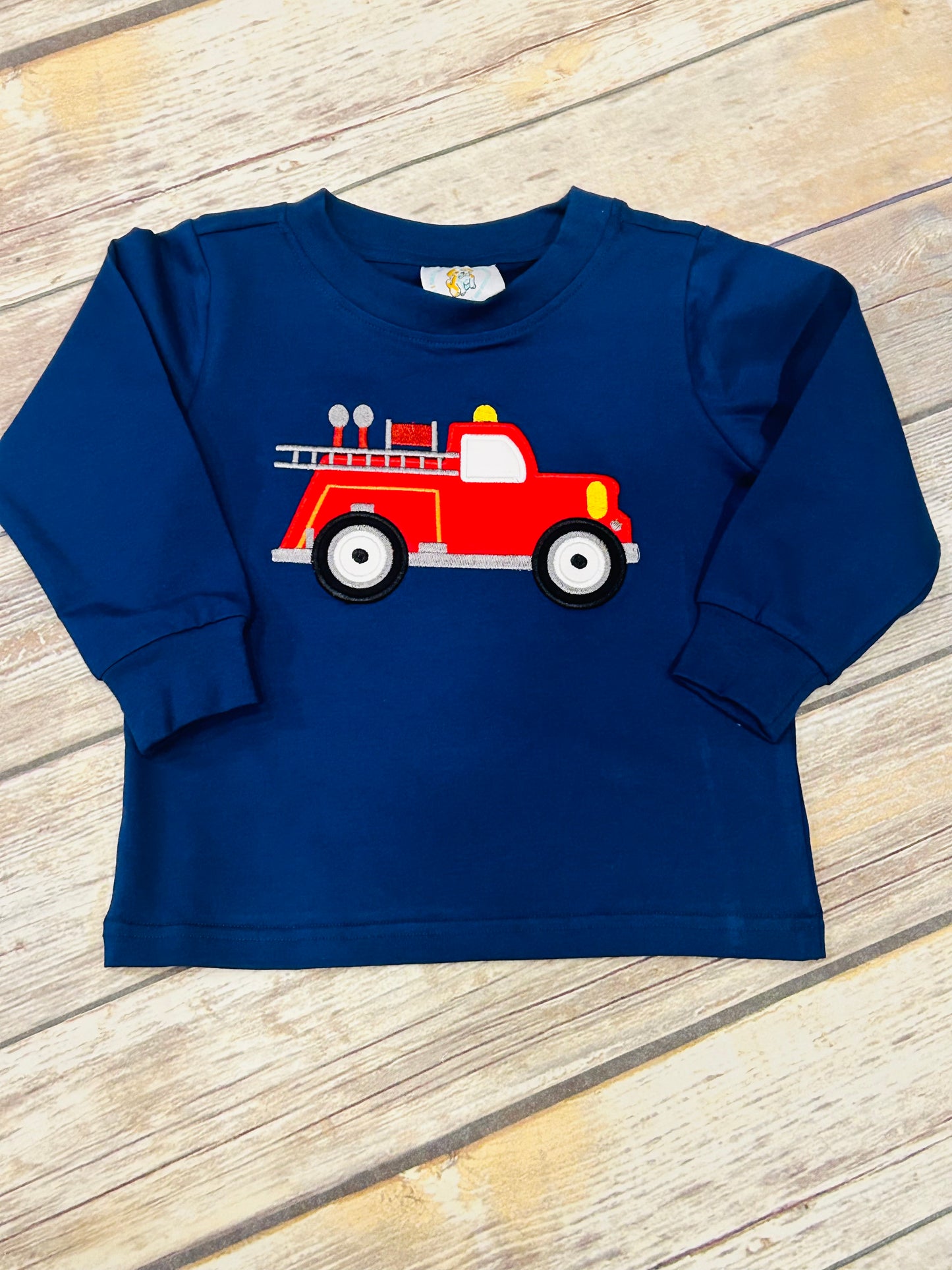 Firetruck Applique Shirt