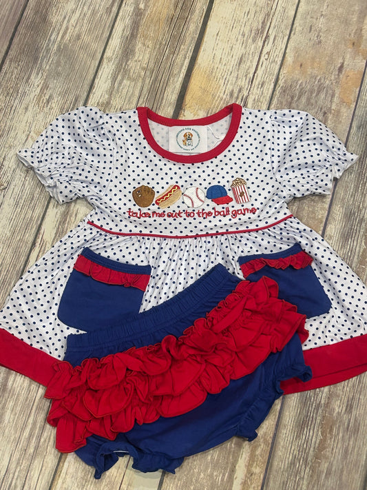 Girls Ball Game Diaper Set