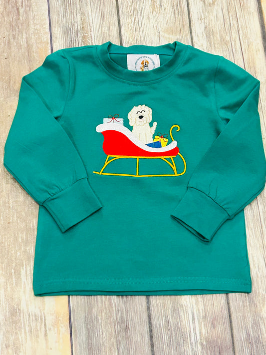 Boys Santa Paw Sleigh Ride Shirt