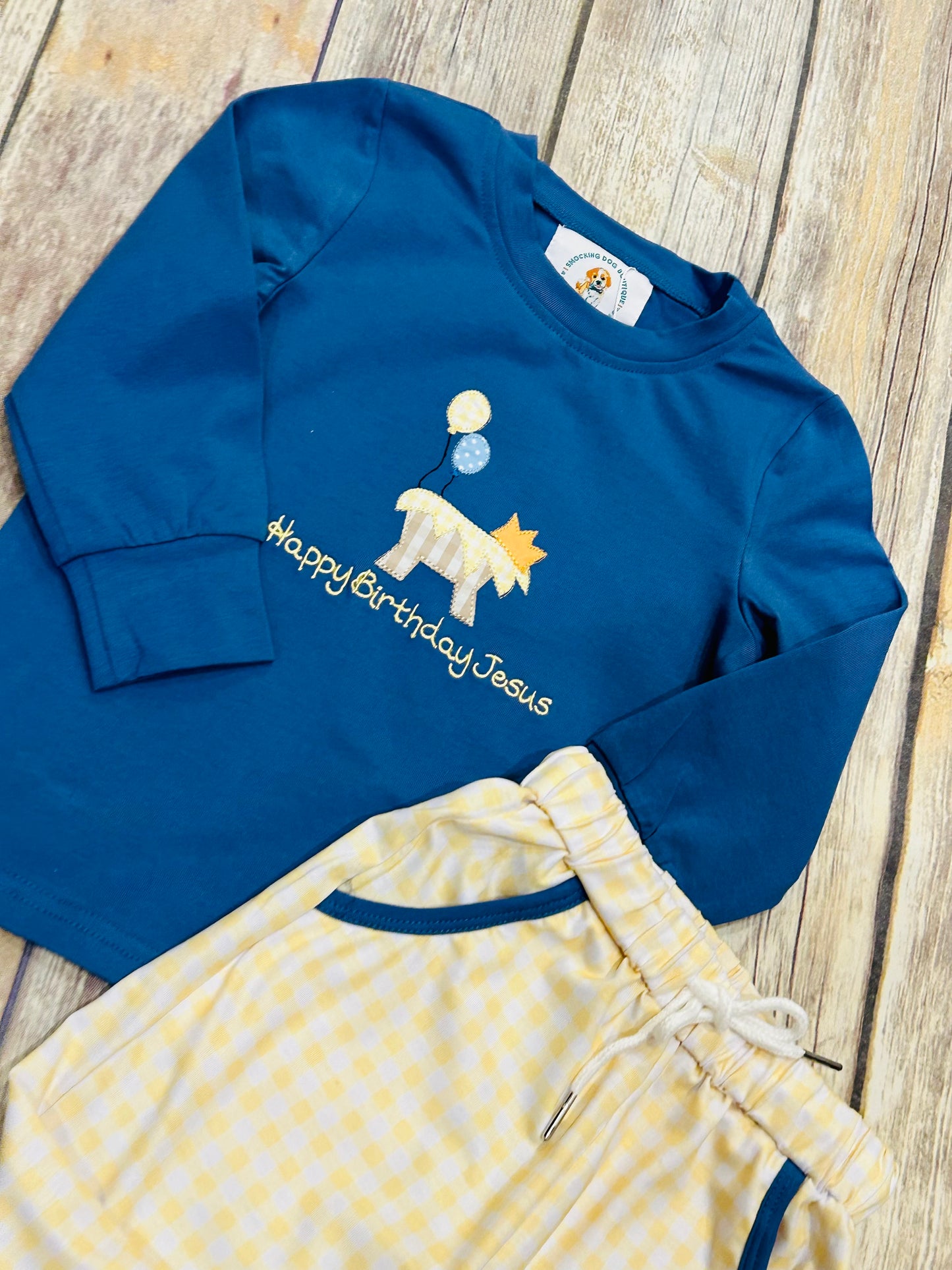 Boys Happy Birthday Jesus Knit Jogger Set